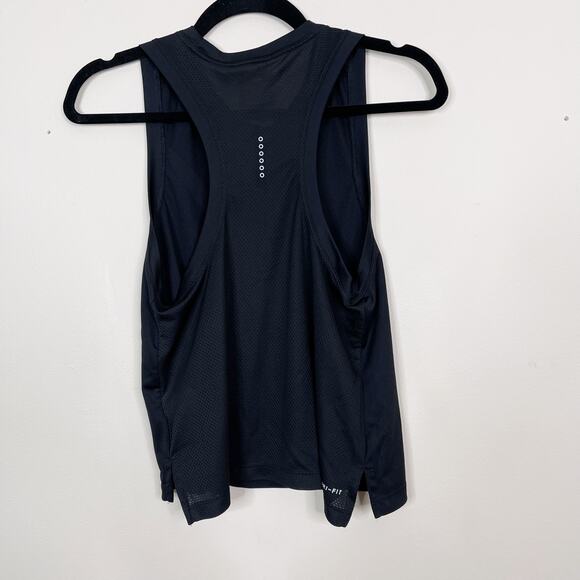 Nike Dry Tank City Core DriFit Sleeveless Black Small S Big Logo Graphic Crew - Picture 2 of 10